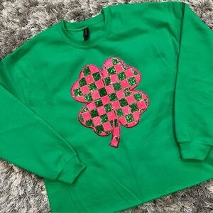 Glitter shamrock sweatshirt